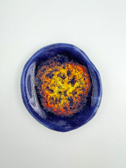 Mini plate - Blue fire