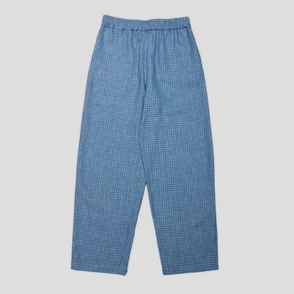 Blue Check Trousers