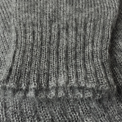 Grey Brushed Mohair & Silk jumper