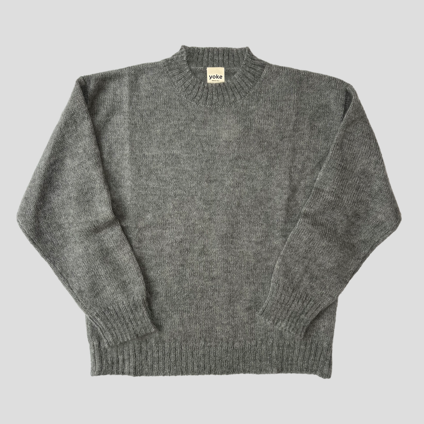 Grey Brushed Mohair & Silk jumper