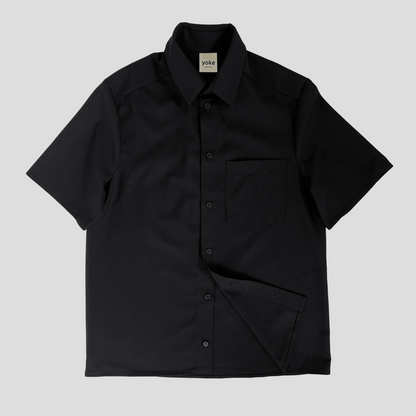 Black Wool Shirt