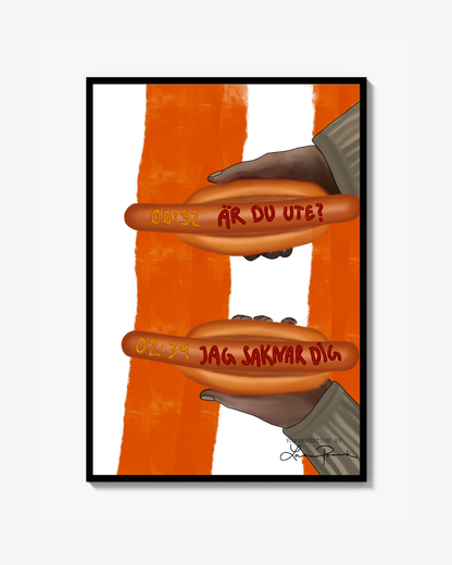 Konversation "Är du ute?" Poster