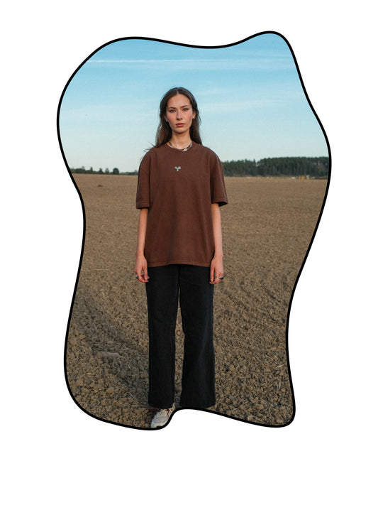 Brown Puffprint T-shirt