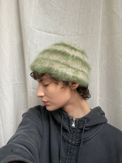 Beanie - Green/Beige