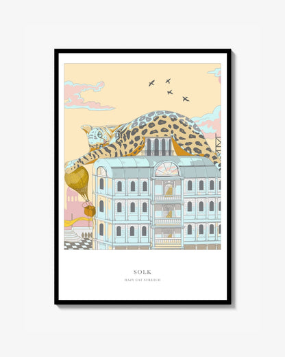 Hazy Bengal Cat poster