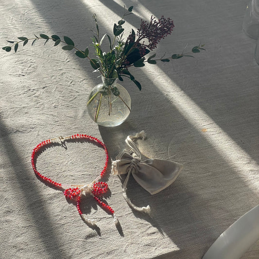 Bow necklace - Valentine