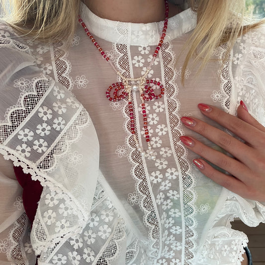 Bow necklace - Valentine