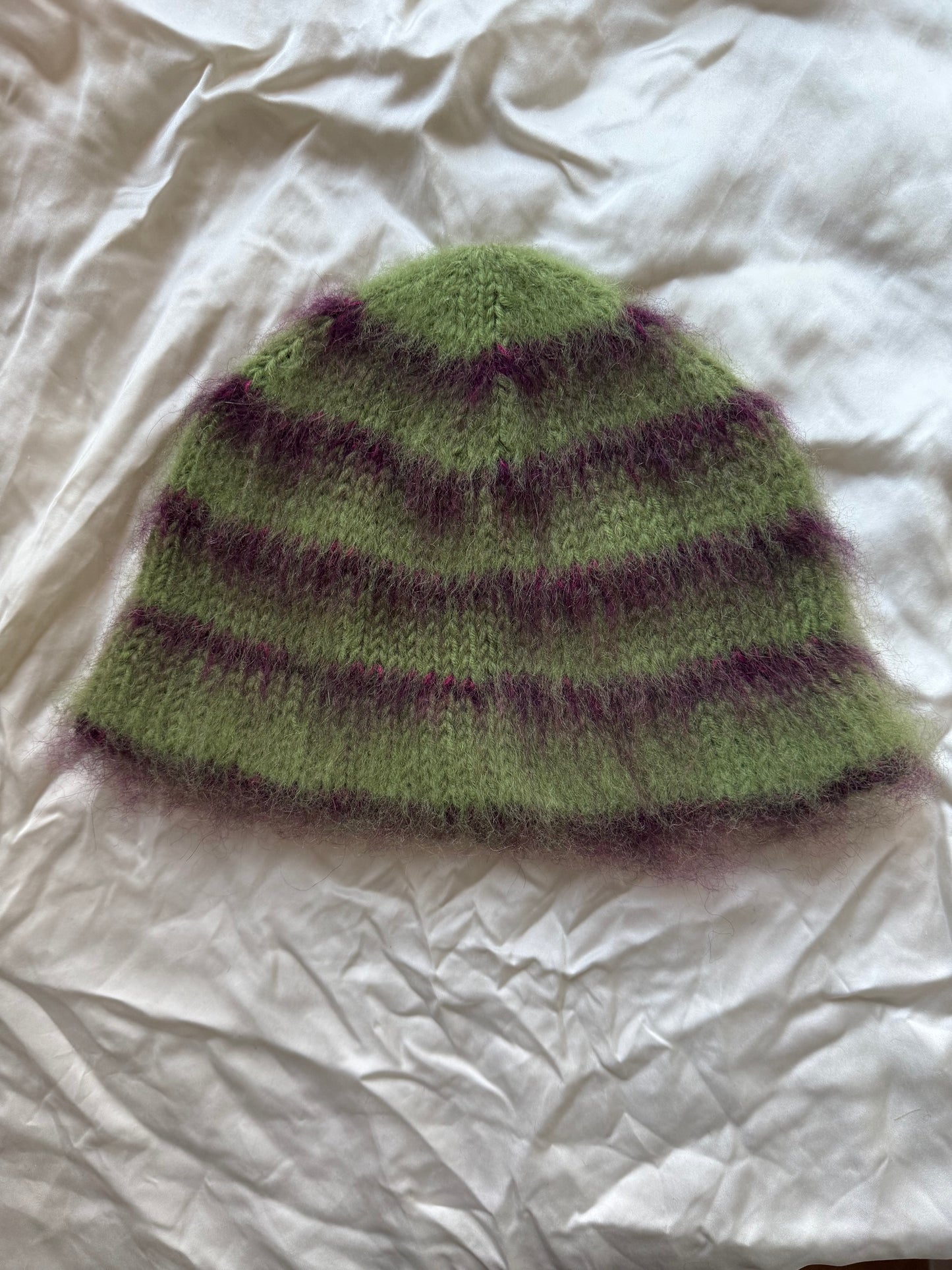 Beanie - Green/purple