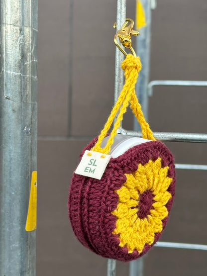 Selma - Burgundy/sunflower yellow