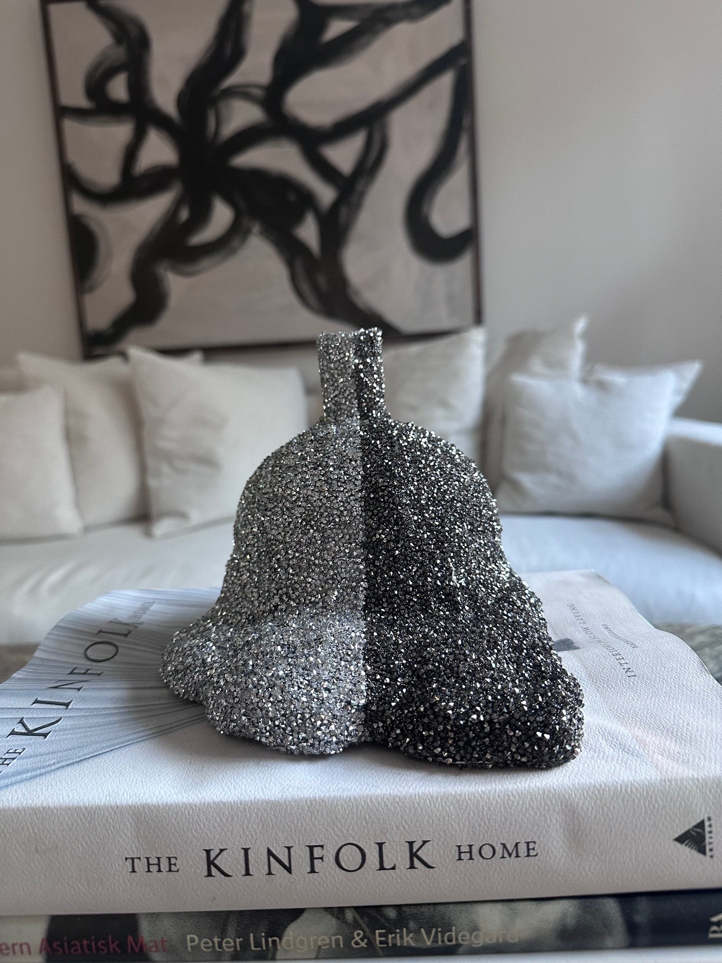 Glitter Lamp - Black/Silver