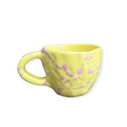 Cup & plate (SET) - Yellow & Pink