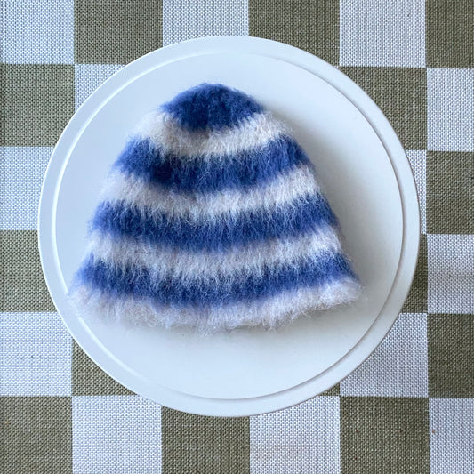 Jess Beanie - Blue/White