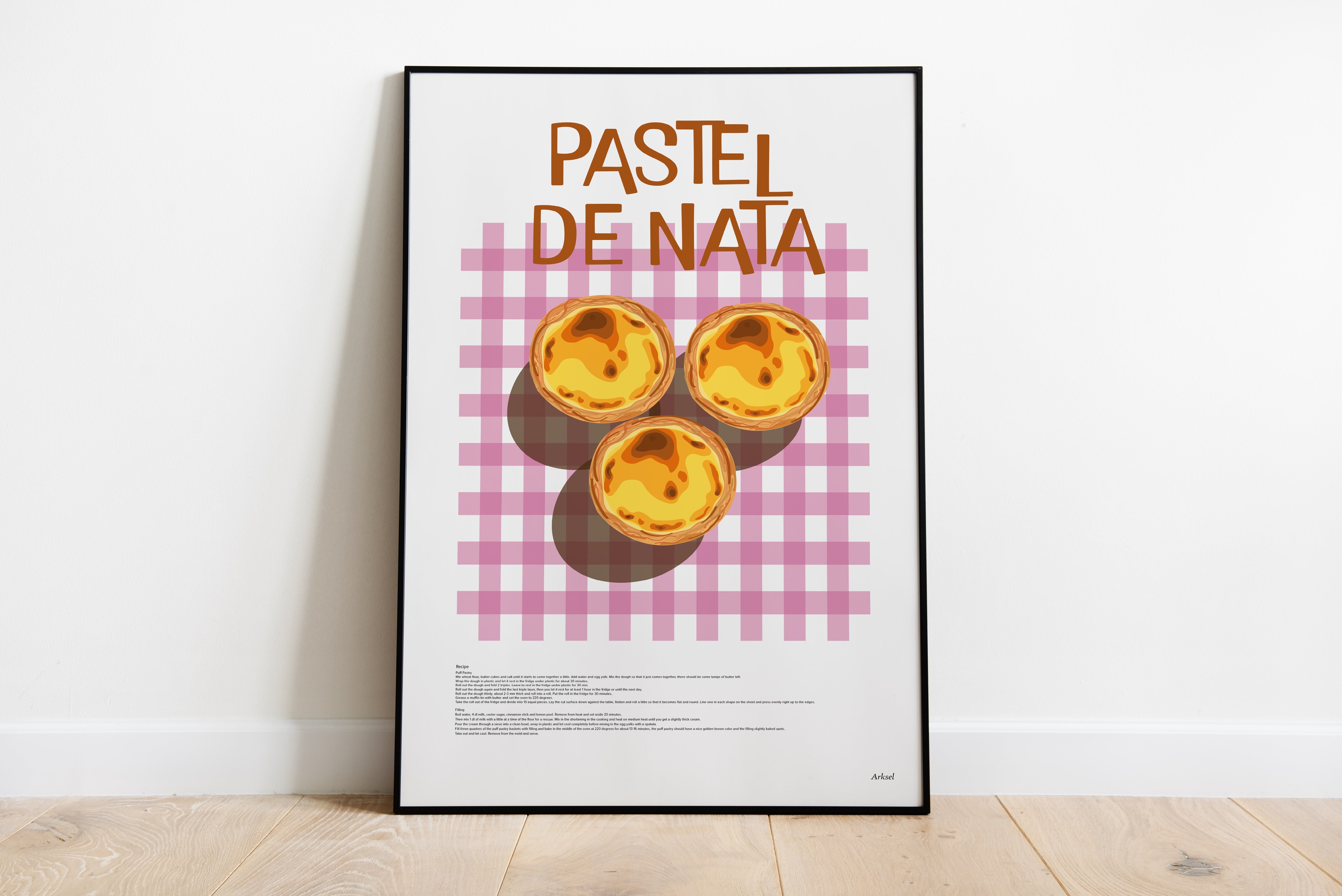 Pastel De Nata Poster By Arksel Cay Collective pastel-de-nata-poster-by-arksel-cay-collective