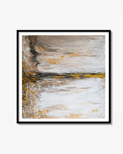 Fine Art Paper print: "Nyckelviken" Seascape Gold Copper - Museum Quality