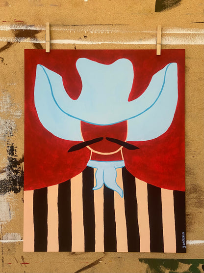 Striped Cowboy - Poster
