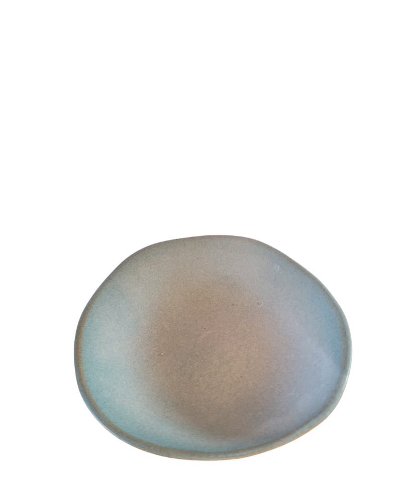 Handmade small snack bowl - black/grey