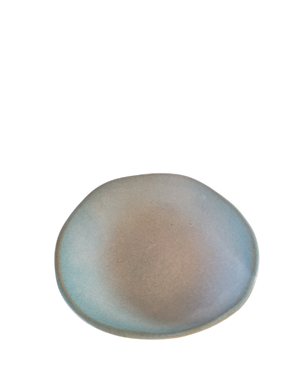 Handmade small snack bowl - black/grey