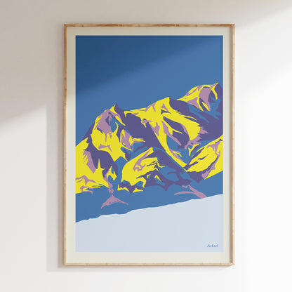 Retro ski Poster