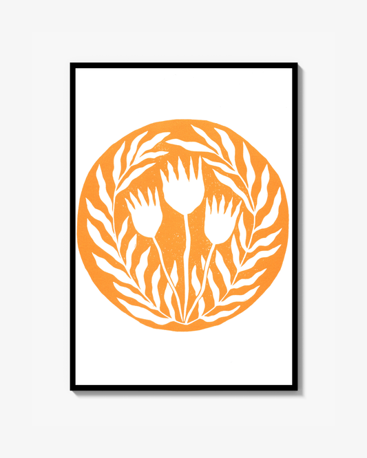 Three tulips Poster