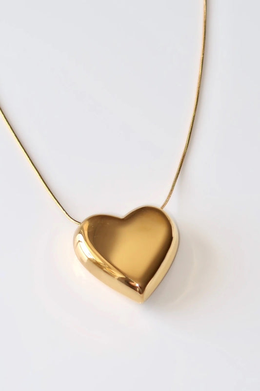 TULIP - GOLD HEART NECKLACE