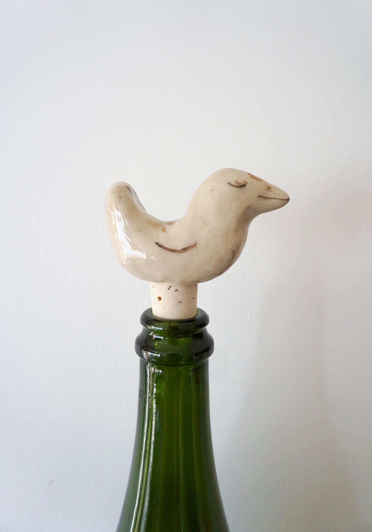 Bird wine cork 2 - White